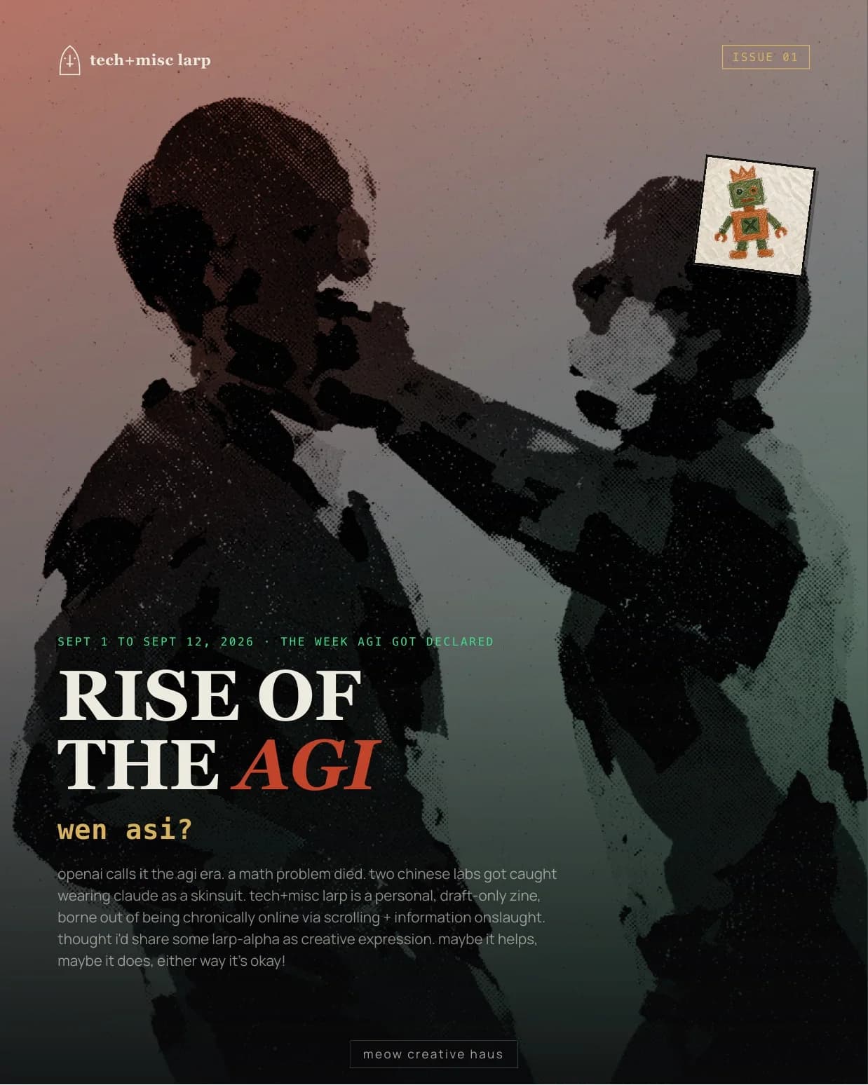 Cover of Issue 01: Rise of the AGI