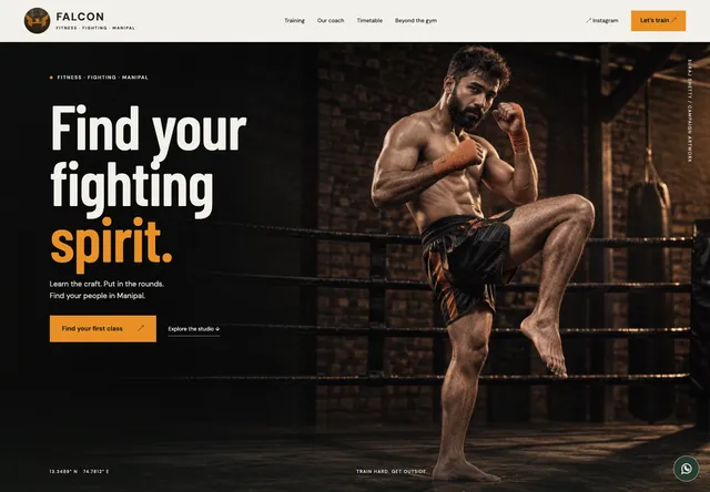 Falcon Fitness · public site
