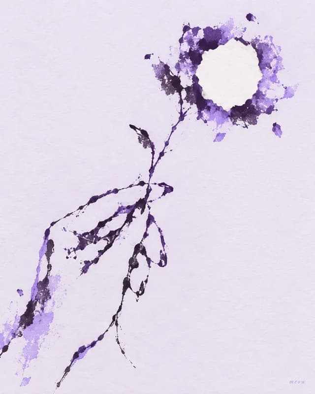 flower in palm